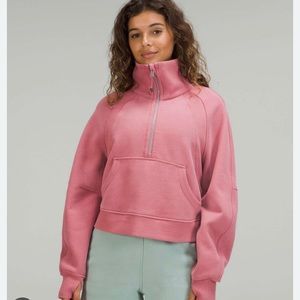 Lululemon oversized crop scuba half zip size Xs/small -